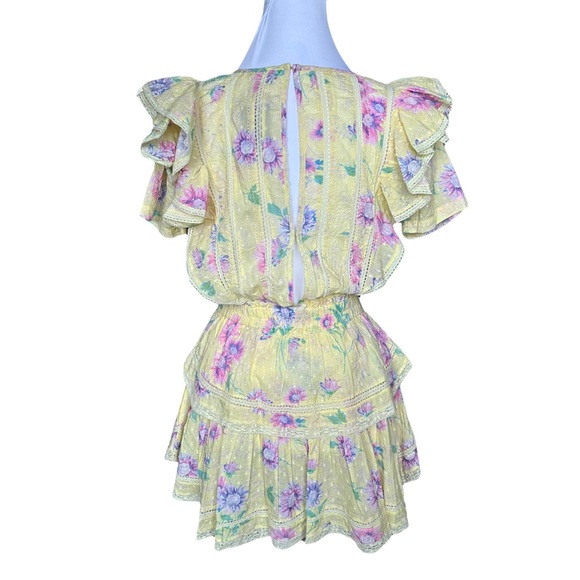 NWT LoveShackFancy Natasha Dress in Bright Azalea | Yellow Cottagecore | XS/S - Picture 7 of 16